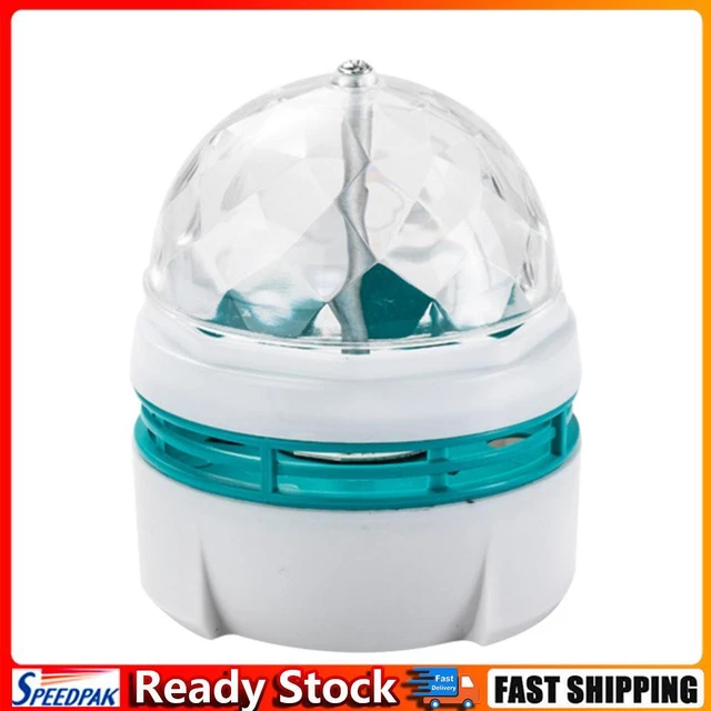 Rotating LED Night Lamp USB Disco Stage Party Ball Light (White) Hot