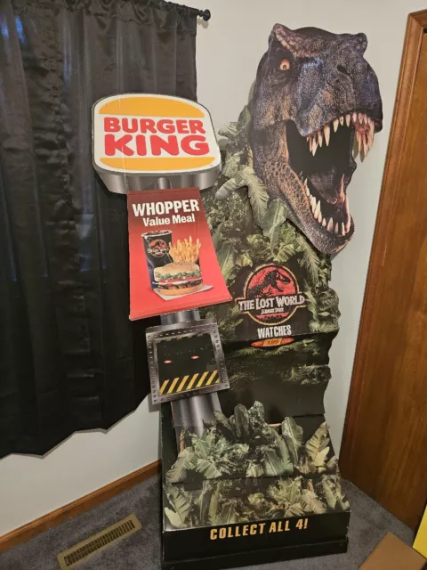 1997 Burger King The Lost World Jurassic Park Watch Standee HUGE RARE