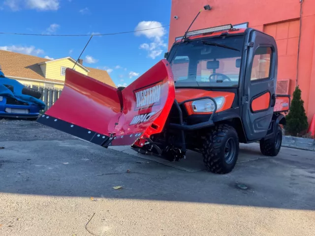 Kubota Rtv-X1100Cac/ Heat Rear Pto Cab Brand New Western V Plow Snow Tires