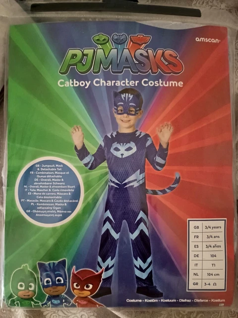 COSTUME CARNEVALE PJ Mask Gatto Boy EUR 10 00 PicClick IT