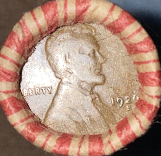 1 US Lincoln Wheat Cent Penny Roll 1926-S/1920-D (50 Coins) Old Vintage 2
