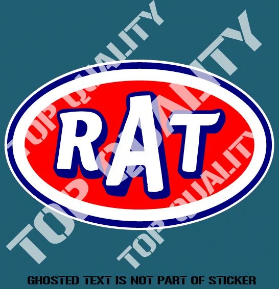 RAT ROD DECAL Sticker for Mancave Rat Rod Hot Rod Vintage Americana ...