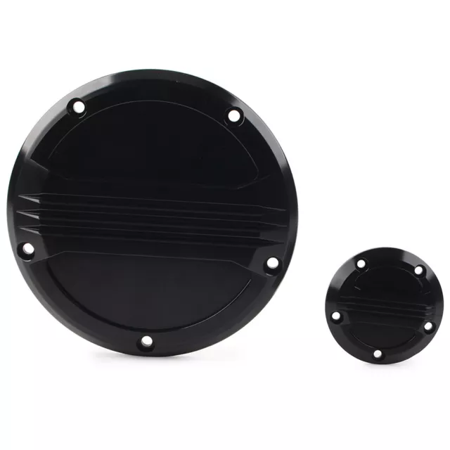 For Harley Touring Street Glide Road King Fatboy Derby Timing Timer Cover Black 2