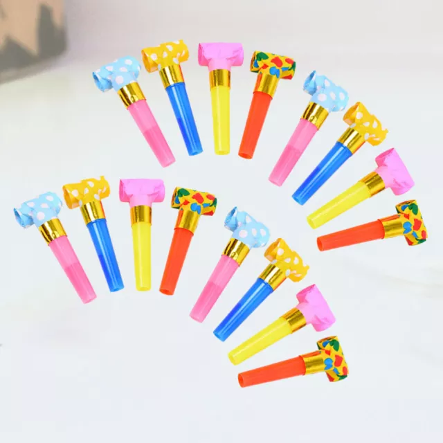 100 Pcs Party Noisemakers Birthday Whistles Fringed Kids Playsets Music
