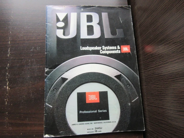 JBL Japan Catalog Book 1984 by Sansui Paragon L56 L250 4355 Cabaret EC Speaker