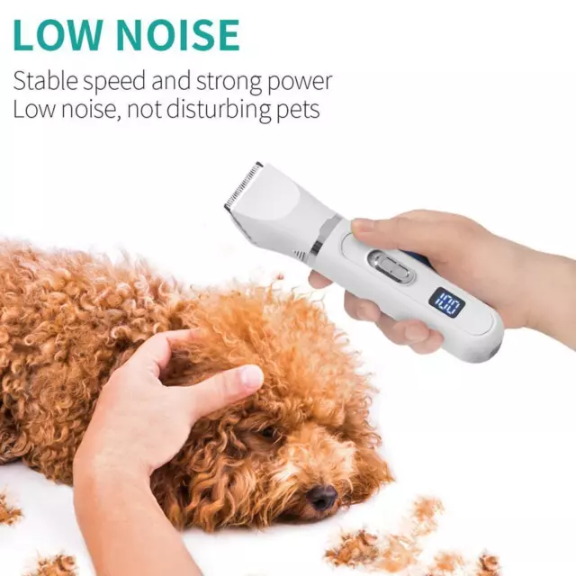 4IN1 Pets Grooming Kit with LED Display USB Rechargeable For Dogs Cordless вб