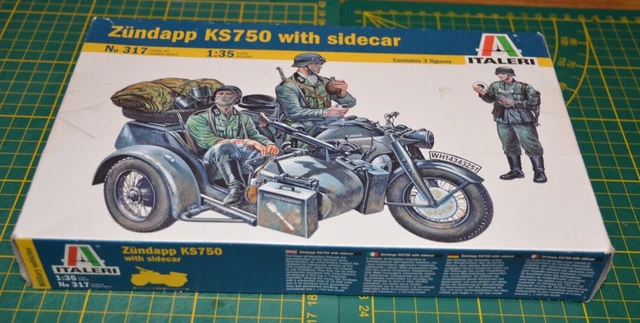 Modelkit Revell Zundapp KS 750 Avec Sidecar - Échelle 1/35 - En Boîte - Occasion