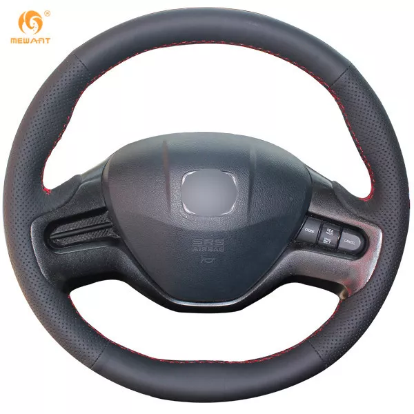 DIY PU Leather steering Wheel Cover for Honda Civic 8 2006-2011 (2-Spoke) #BT10