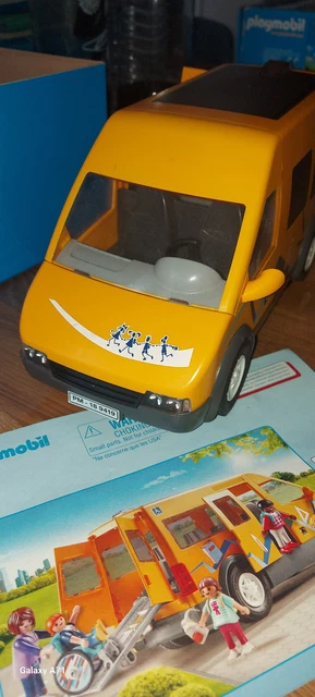 PLAYMOBIL PIÈCE 9419/ 6866 BUS SCOLAIRE ROUE + ENJOLIVEUR