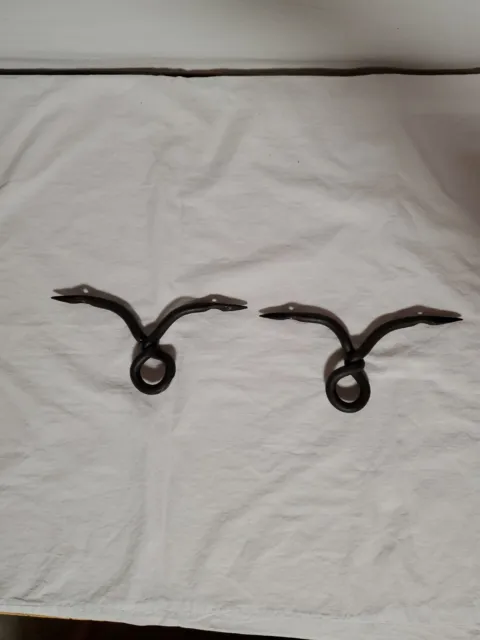 Pair Of Hand Forged Barbecue/Pots and Pans/Coat Hook