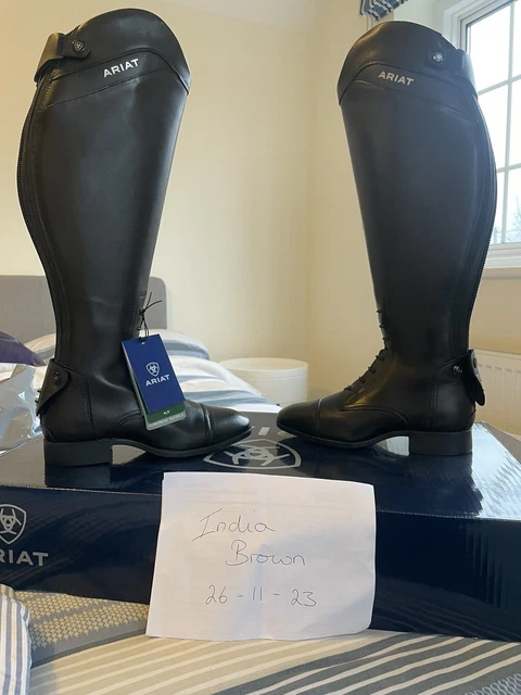 Ariat Palisade Long Riding Boots size 5 Short Leg Wide Calf BNWT