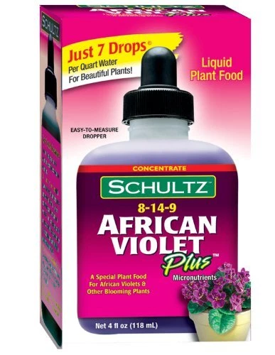 African Violet Plus Plant Food 8-14-9, 4 fl oz. 1061 Promotes beautiful blooms