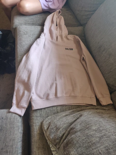Big Girls Size Large (10/12) Mauve Volcom Hoodie