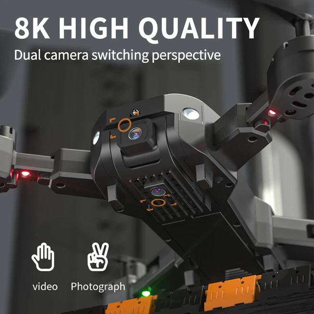 Obstacle Avoidance Drone 8k Dual Camera Aerial Photography HD Professional Gift