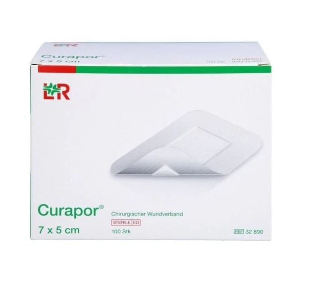 CURAPOR Wundverband steril chirurgisch 5x7 cm 100St REF 32890 PZN 10757069