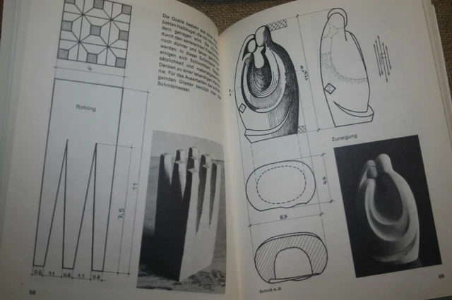 Fachbuch Holzschnitzen Schnitzen Schnitzarbeiten Kerbschnitzen Figurenschnitzen
