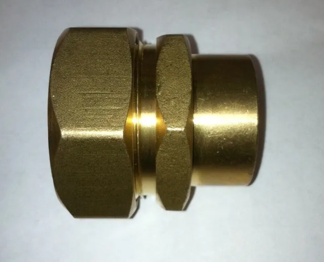 1-1/4 PEXworx Pex-Al-Pex Compression Coupling Brass Fitting