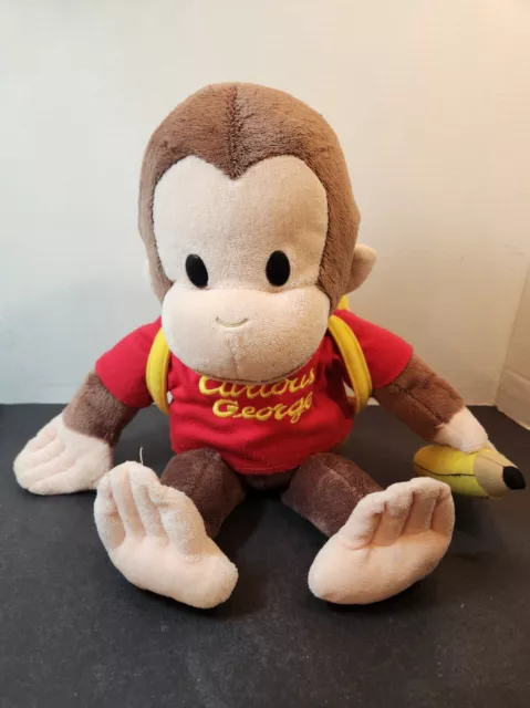 Curious George Plush With Backpack and Pencil 20" Universal Studios Gund