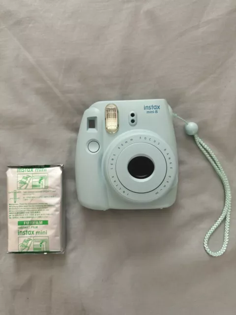 FUJIFILM INSTAX MINI 8 Instant Film Camera Light Blue + Film (10 sheets)