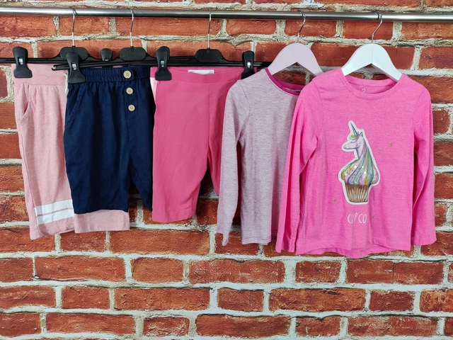 GIRLS BUNDLE AGE 4-5 YEARS NEXT ZARA etc SHORTS LEGGINGS TOP UNICORN KIDS 110CM