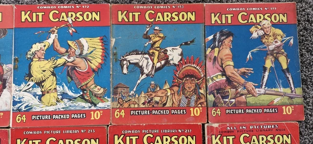 15 X KIT Carson Cowboy Comics. Nos between 166 - 337. All Different ...