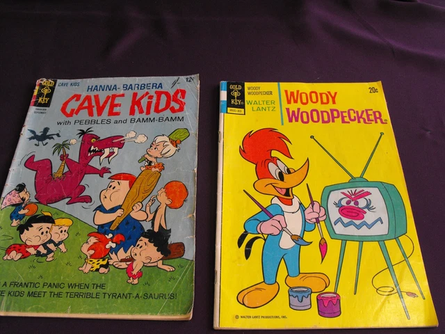 GOLD KEY COMICS - 1965 Cave Kids, 1973 Woody Woodpecker EUR 13,26