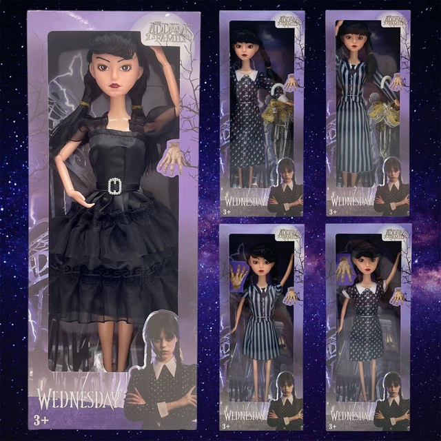 Wednesday Doll Black Horror Movie Series The Addams Family Doll Toys Gifts NEW