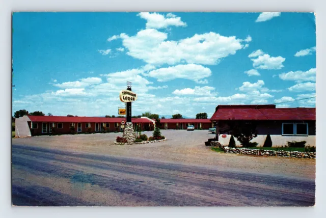 Postcard Colorado Cortez CO Tomahawk Lodge Motel 1957 Posted Chrome