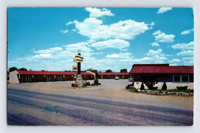 Postcard Colorado Cortez CO Tomahawk Lodge Motel 1957 Posted Chrome