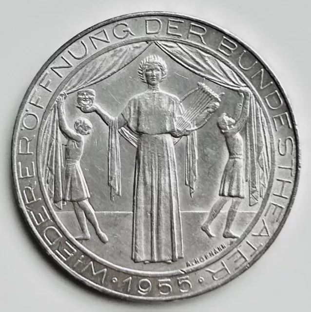 Österreich 25 Schilling  1955 Wiedereröffnung Bundestheater – Silber