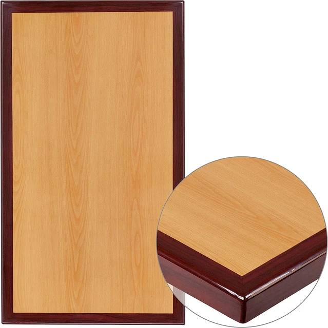Flash Furniture TP-2TONE-2430-GG: 24" X 30" Rectangular 2-Tone High-Gloss Resin