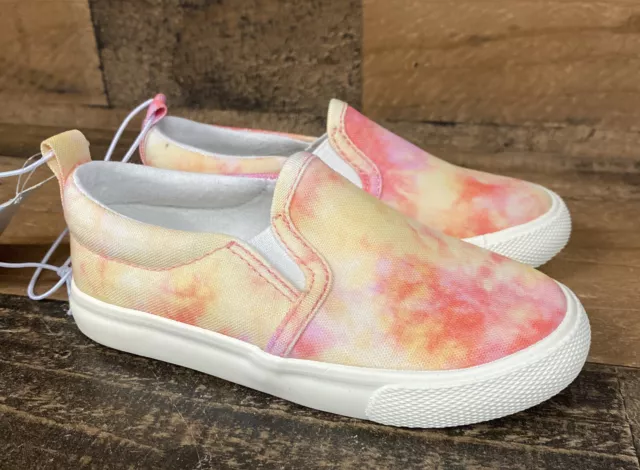 Cat & Jack Toddler Girls' Alexus Tie-Dye Slip-On Sneakers New