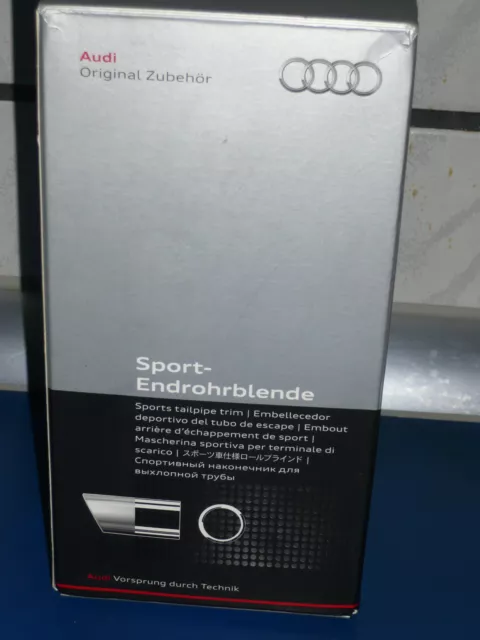Original Audi Endrohrblende /Auspuffblende Audi A1 /Audi A3, Chrom