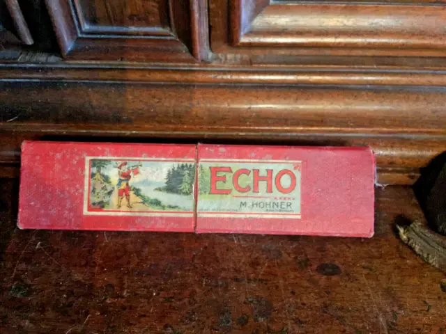 Harmonica Hohner Echo  vintage avec sa boite