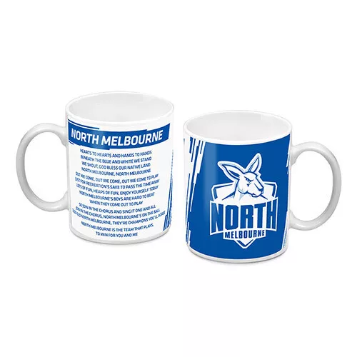 NEW North Melbourne Kangaroos Team Song Coffee Mug