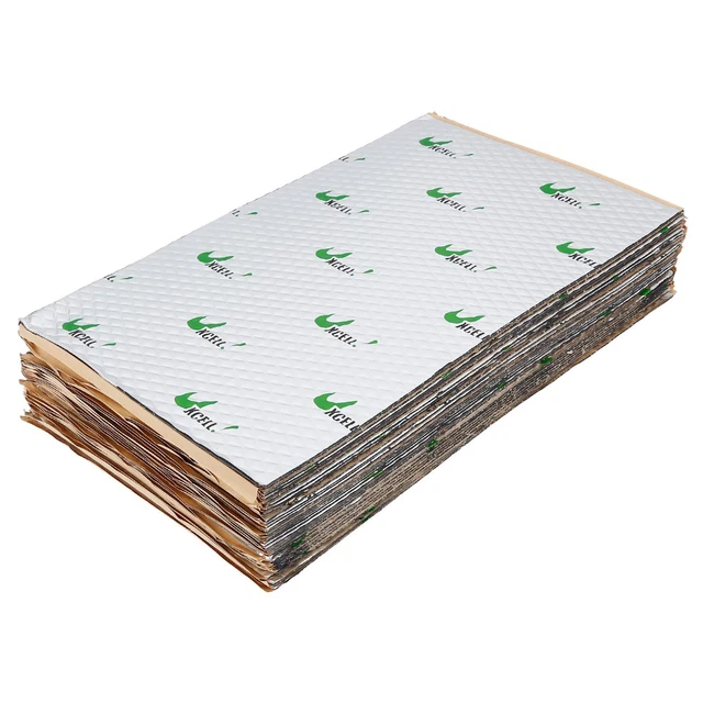 34pcs 80mil 36 pieds carrés Voiture Bruit Isolation thermique Tapis Barrière