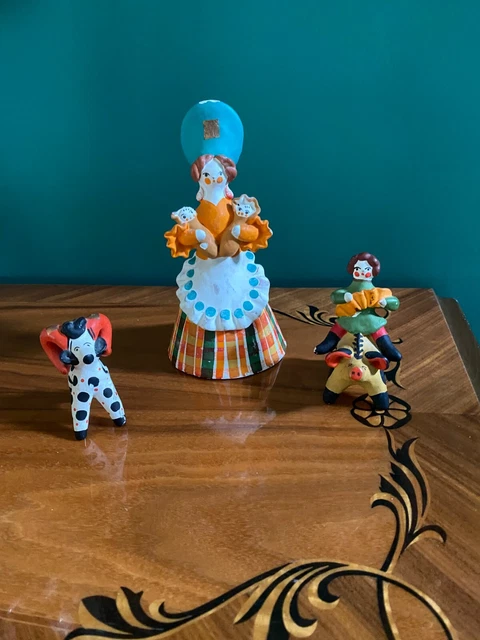 3 VINTAGE RUSSIAN "Dimkovskaya" Toys