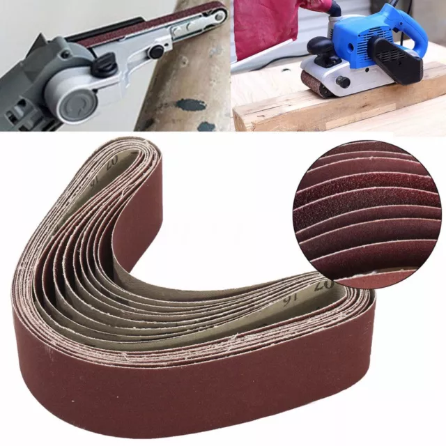 10 Piece Fabric Sanding Belts 50x686mm Sanding Belt  E105 WY
