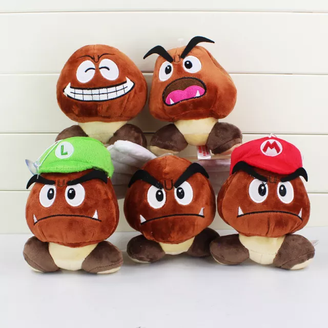 Peluche Super Mario Bros Goomba Nintendo 13 Cm Neuf