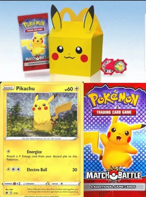 POKEMON TCG MCDONALDS Happy Meal Match Battle Cards 2022 Pikachu Holo Full  Set $199.99 - PicClick AU