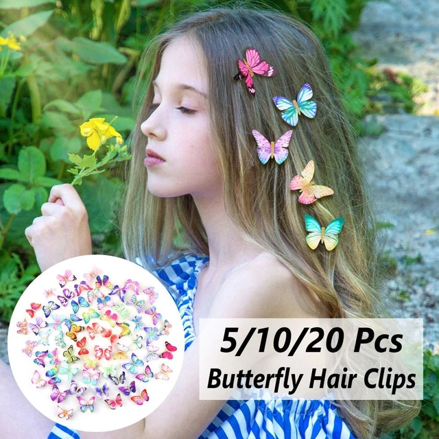 Abito da sposa Bambini Butterfly Hair Clips Donne Barrette Ragazze Hairpins