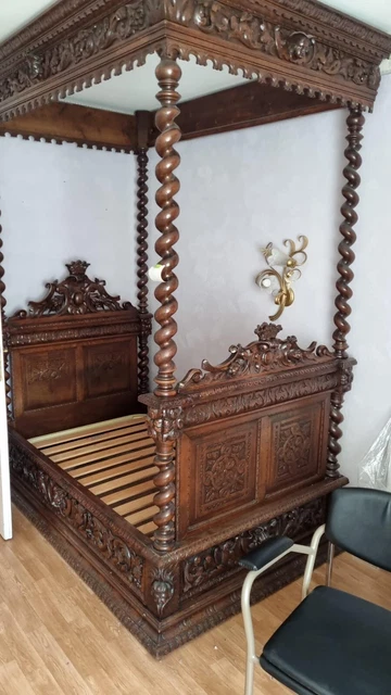 Antique 19th Century FRENCH NEO-RENNAISSANCE Bedroom Set RARE! Hand Carved!
