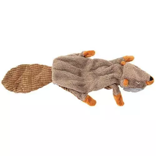 Peluche, jouet pour chien, castor, sonore, x2 puics + bruit froissement, 45cm