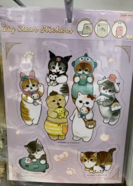 Sanrio Characters x Mofusand Clear Sticker 731025 Hello Kitty My Melody Kuromi