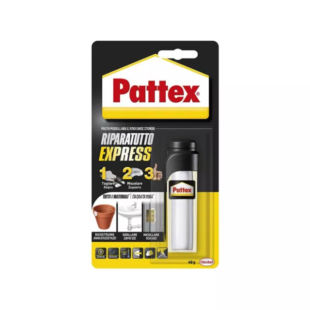Pasta Moldeable Riparatutto express Pattex Adhesivo Epoxi Dos Componentes 48g