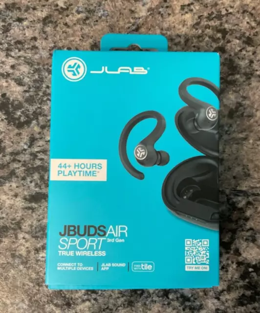 JLab JBuds Air Sport 3rd Generation - True Wireless Earbuds - Black