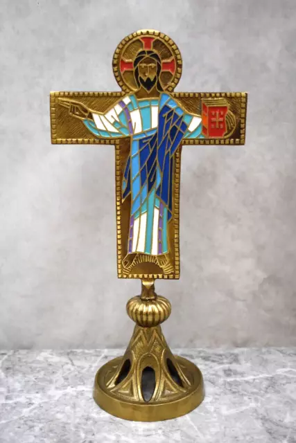 Older Contemporary Altar Cross, Corpus, Crucifix (CU560) chalice co.