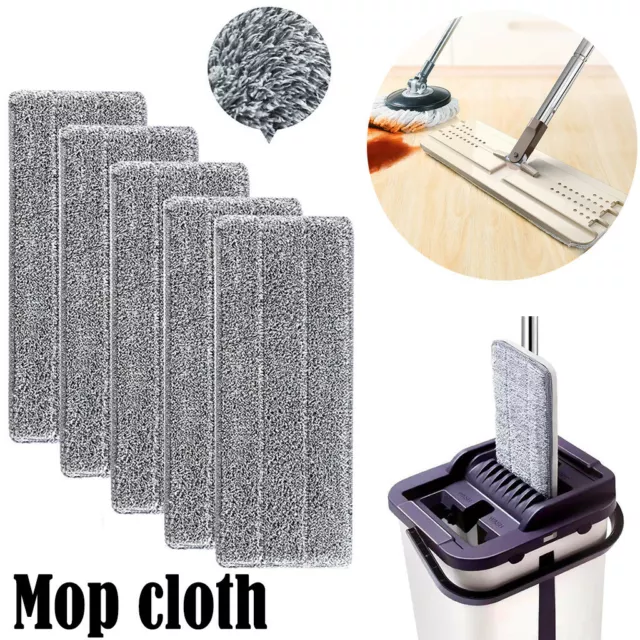 1-10pcs Replacement Microfibre Pads Spray Mop Floor Mop Cloths Refill Head Cloth