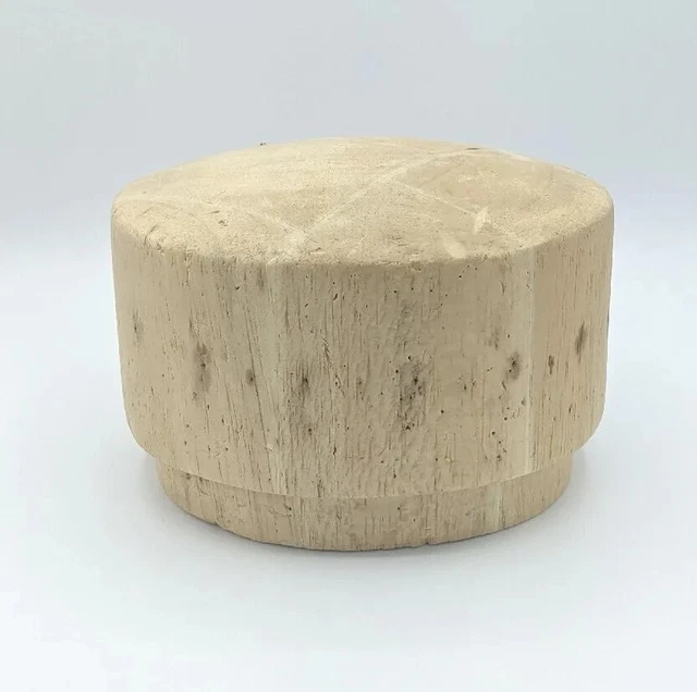Sombrero de cabeza vintage en forma de balsa madera de 21,5" circunferencia