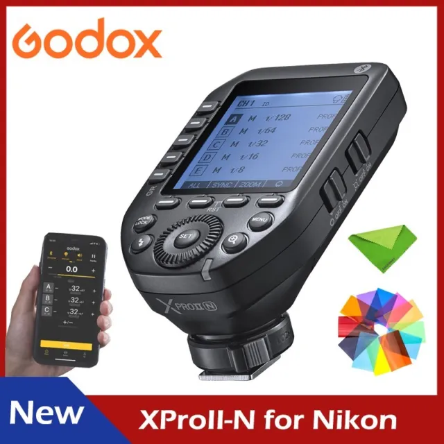 Godox XProII-N XPro II TTL Wireless Flash Trigger Transmitter for Nikon Cameras